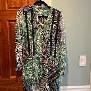 Anthropologie shirt dress patterned